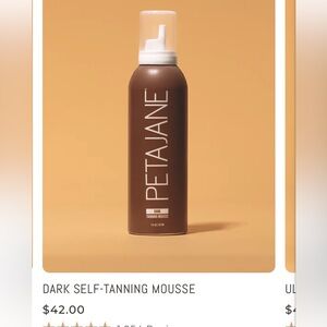 Peta Jane self tanning mousse shade dark.